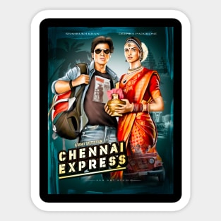 Shahrukh and Deepika Express Sticker